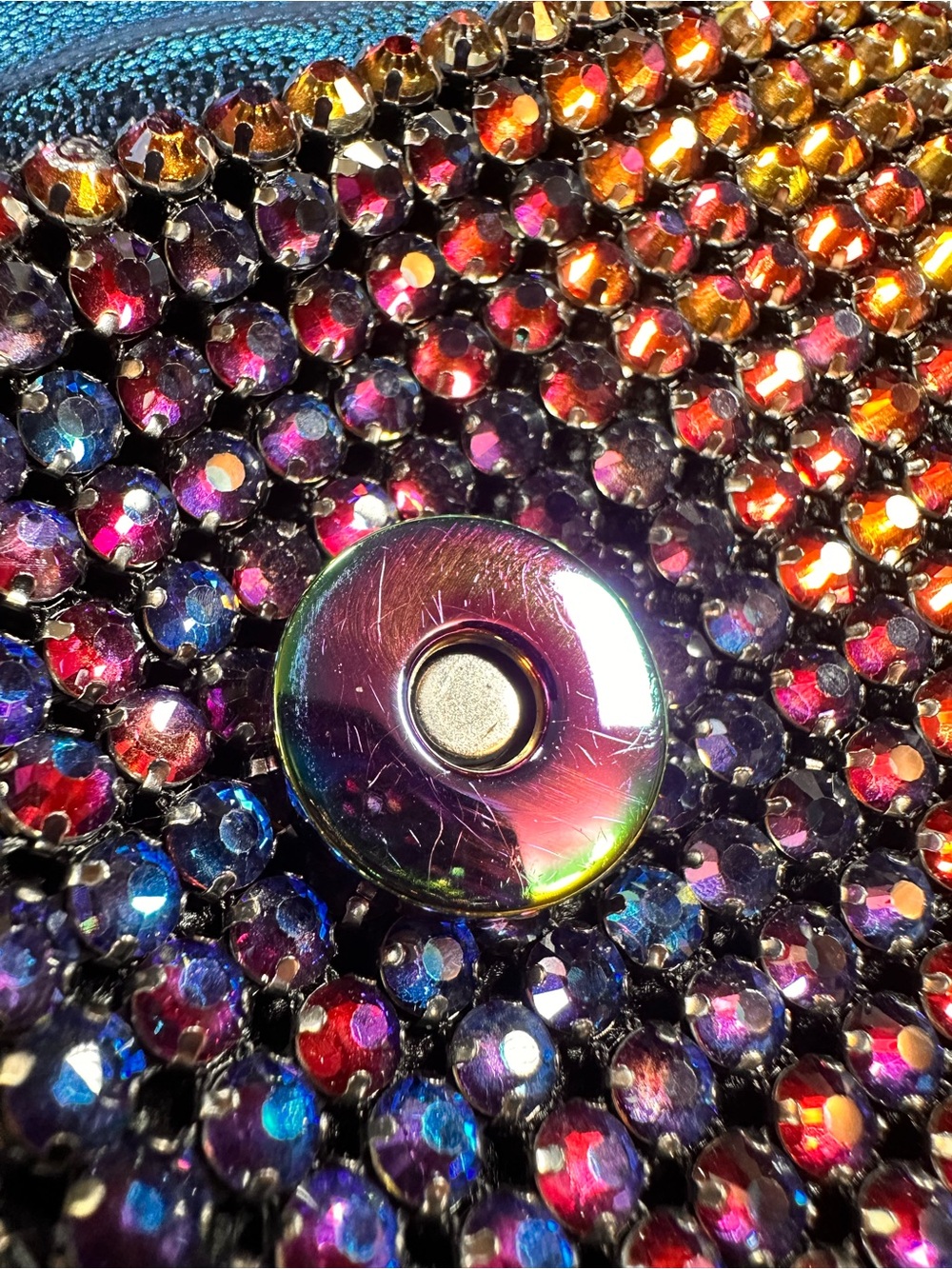Kurt Geiger • Iridescent Glass Crystal Small Party Bag - Picture 14 of 17
